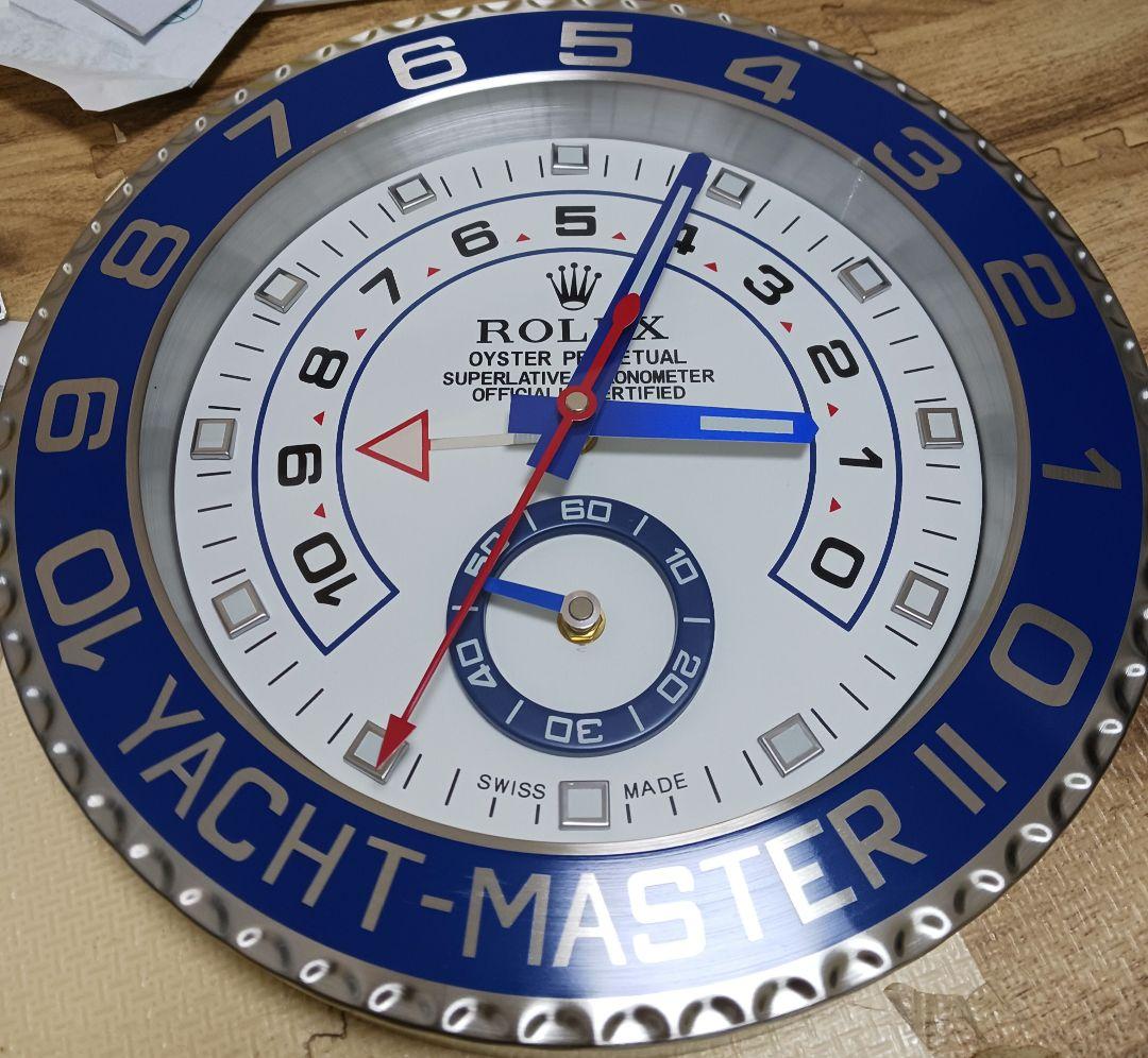 (即購入可)ROLEX Yacht-Master II 掛時計　ジャンク Rolex Yacht-Master II Chronograph Automatic White Dial Men's Steel