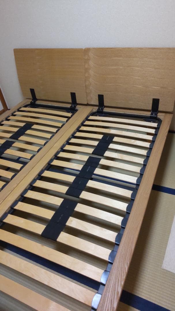 【まゆみん②】無印ベッド　スモール　1台（左） まゆみん②】無印ベッド スモール 1台（左） まゆみん②】無印ベッド