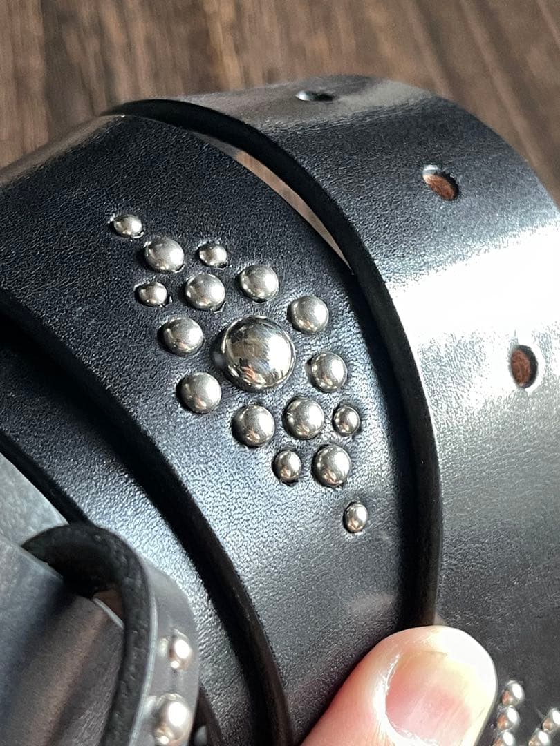 ディッキーズ874専用スタッズベルト 昭南ベンズ シルバー HTC CALEE