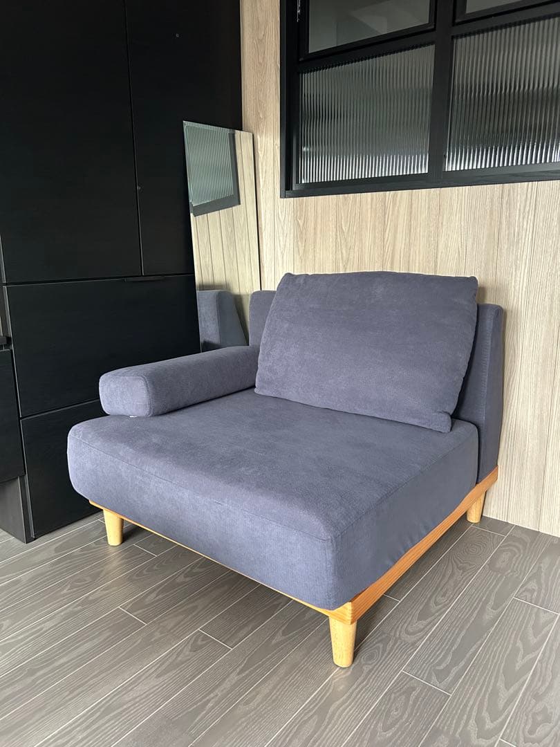 1人掛けソファ Soroi（大）　ブルーグレー 楽天市場】【1人掛け ソファ Soroi（大）】洗える ソファ 一人掛け