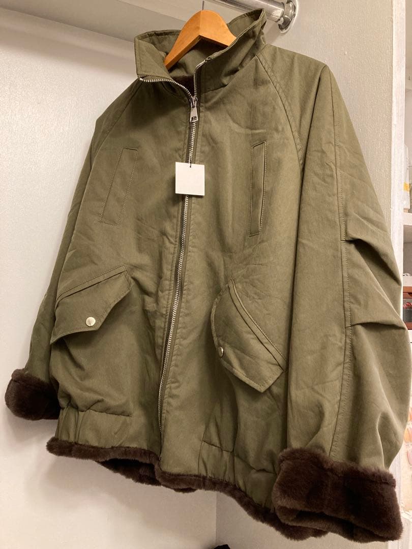 IAMALPHA iam イアム ボア襟ジップブルゾン ブルゾン - メルカリ