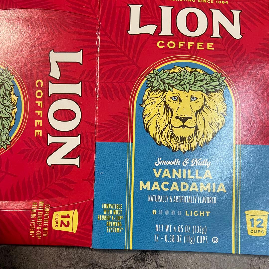 ライオンコーヒー キューリグ K-CUP バニラマカダミア12カップ - メルカリ