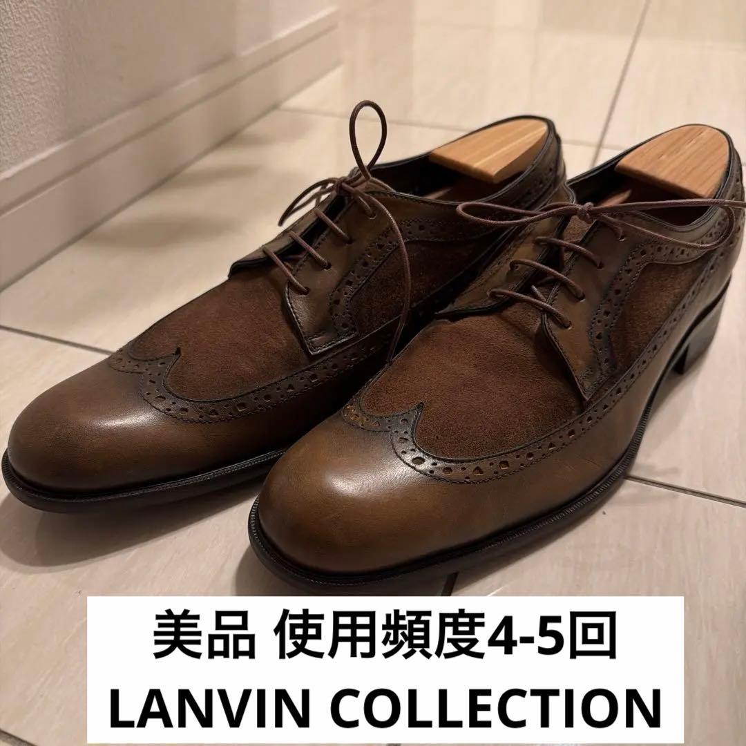 【美品】LANVIN COLLECTION スウェードウィングチップ $_57.JPG?set_id=880000500F