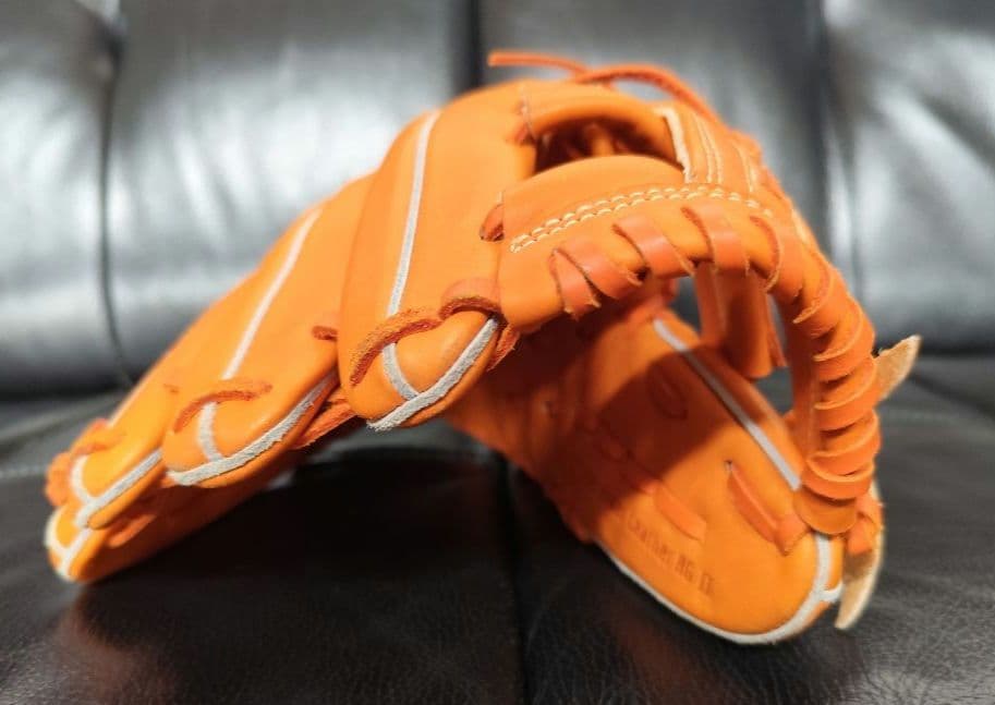 Mizuno GlobalEliteRG 少年軟式グローブ 左利き オレンジ オレンジ