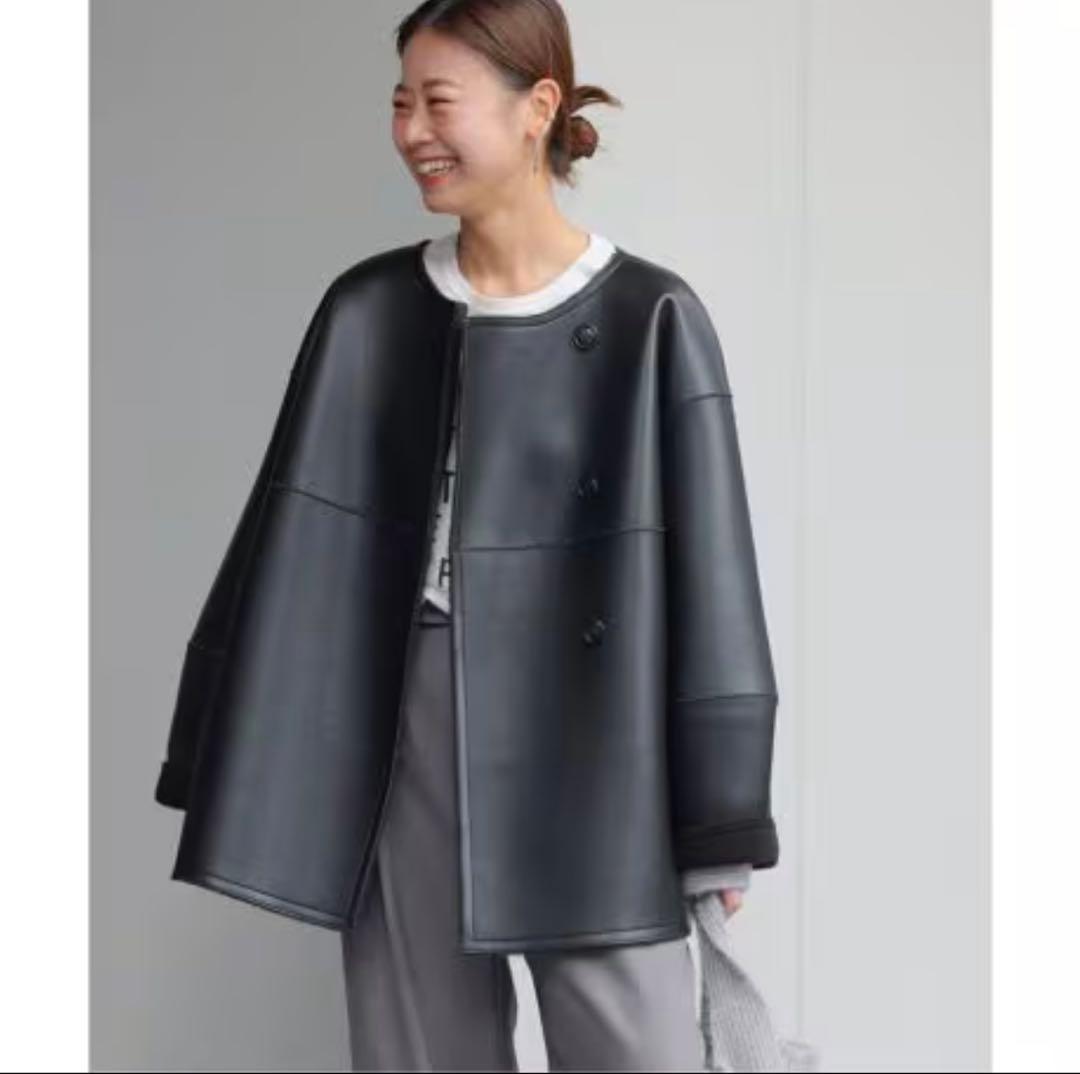 24AW　ジャーナルスタンダードレリューム　リバーシブルフェイクレザーコート JOURNAL STANDARD relume（ジャーナルスタンダード レリューム）の