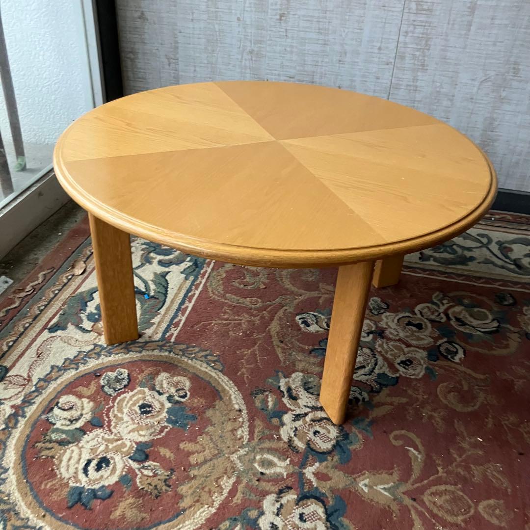 ヴィンテージ tendo 天童木工 木製 大型 ラウンドテーブル 円卓ダイニング Tendo｜天童木工｜通販 - ディノス