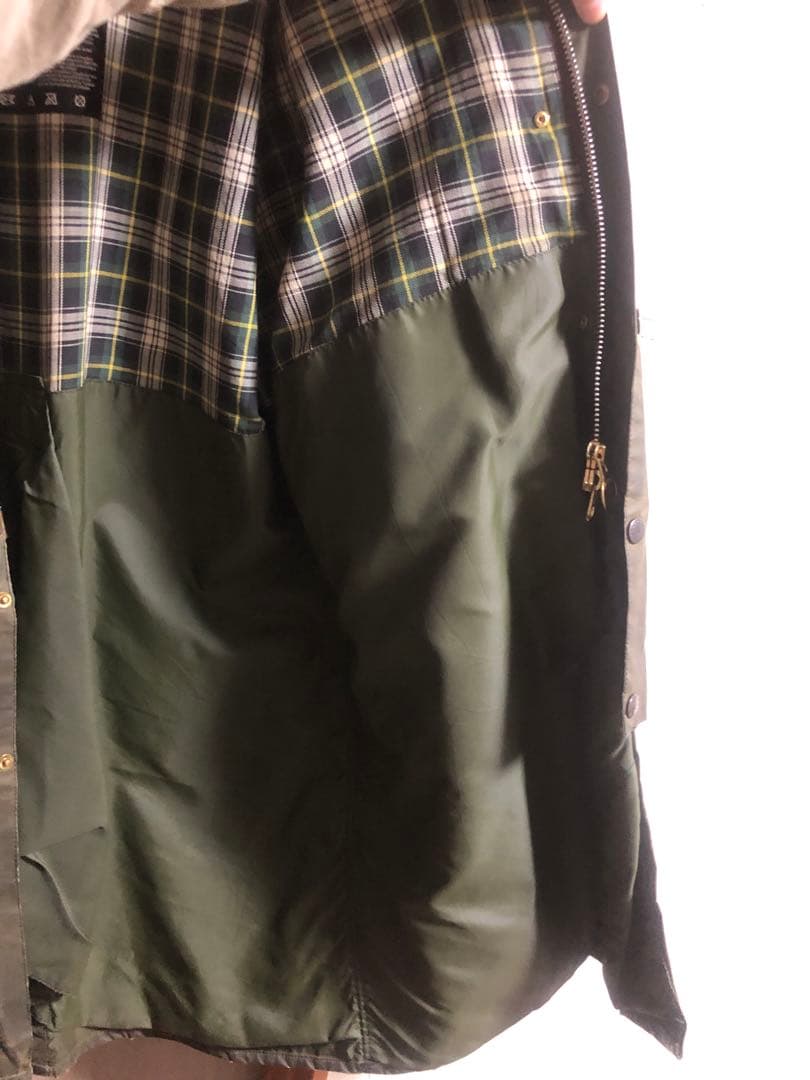 バブアー バーレー 90年頃c42 フード付き - メルカリ