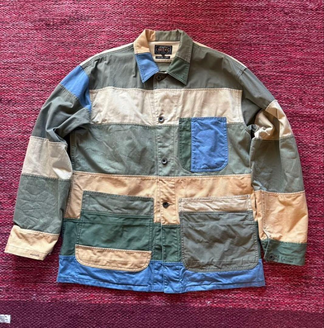 BEAMS PLUS パッチワーク ミリタリー チョアジャケット BEAMS PLUS（ビームスプラス）の「BEAMS PLUS / パッチワーク