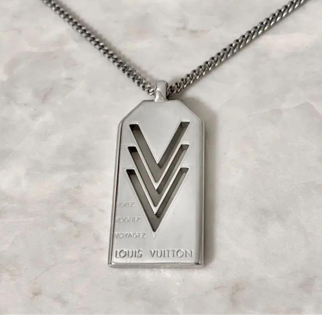 【美品】ルイヴィトン　プレートネックレス 楽天市場】ルイヴィトン Louis Vuitton パンダンティフ プレート