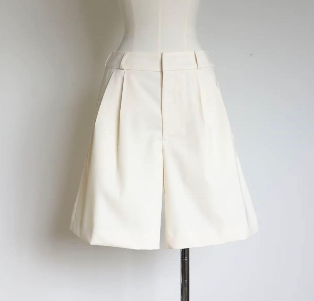 gypsohila just half pants 36 ホワイト ショート / ハーフパンツ | gypsohila