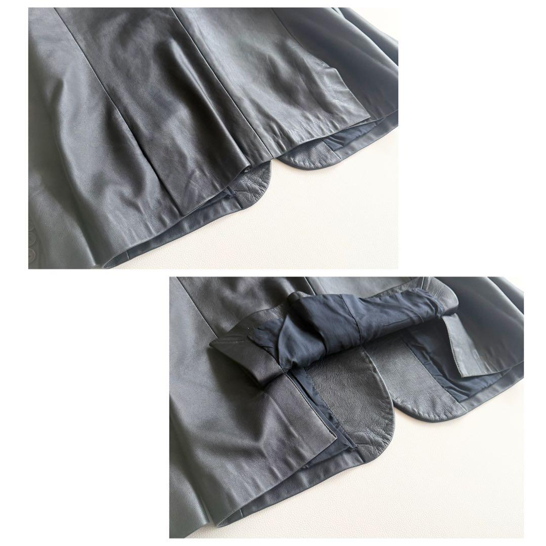 バリー】レザージャケット 羊革 ブラック テーラード 高級感 イタリア製 40