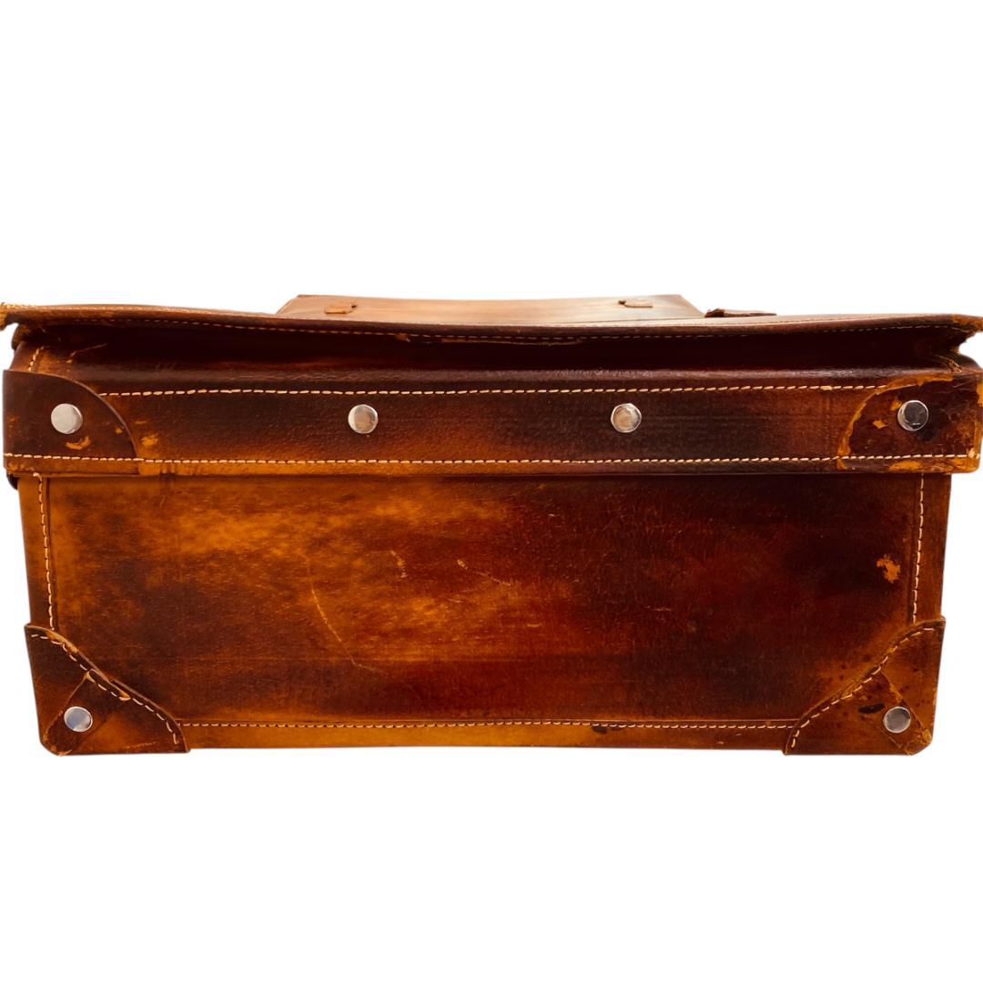 特大 レザー 本革トランクケース トランクバッグ ビンテージ 75cm×45cm