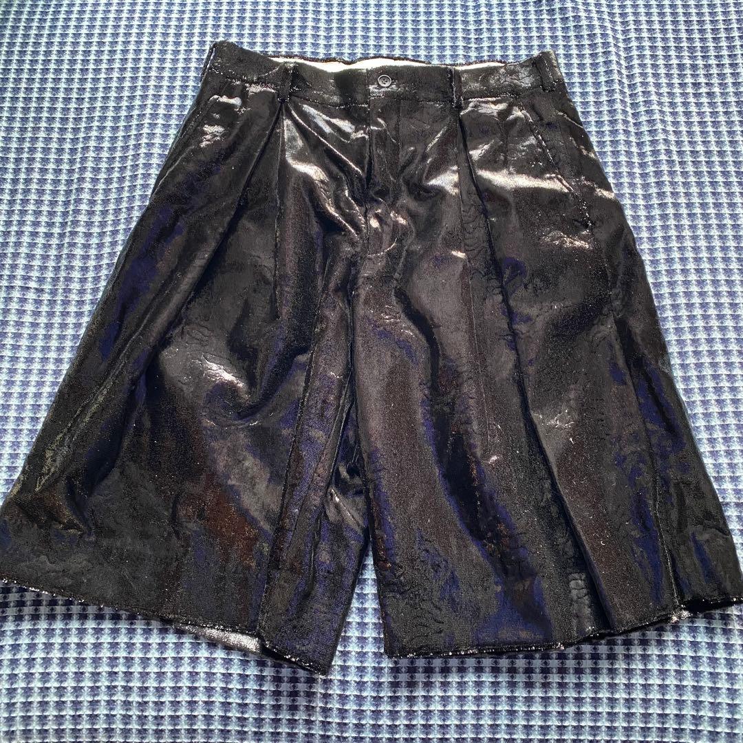 価*。様 オムプリュス 25SS ナイロン スパンコール ボックスプリーツ ショ オムプリュス 25SS ナイロン スパンコール ボックスプリーツ ショーツ