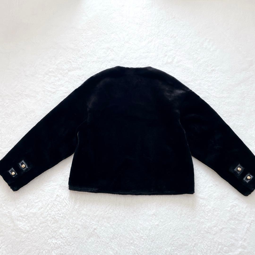 ZARA ザラ フェイクファージャケット 金ボタン ZW コレクション - メルカリ