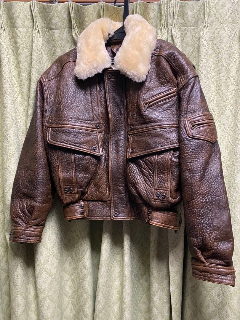 WindArmor フライトジャケット ラムレザージャケット ボア襟 ショート丈 2026年最新】Wind armor レザー ボアの人気アイテム - メルカリ