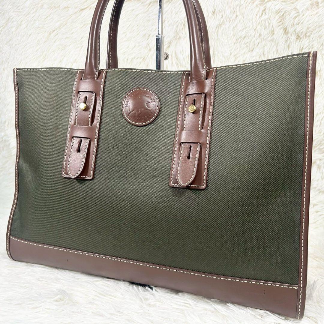 美品✨ハンティングワールド サファリトゥデイ 2室 トートバッグ A4可 カーキ ハンティングワールドサファリ トゥデイ カーキ/茶 ユニセックス