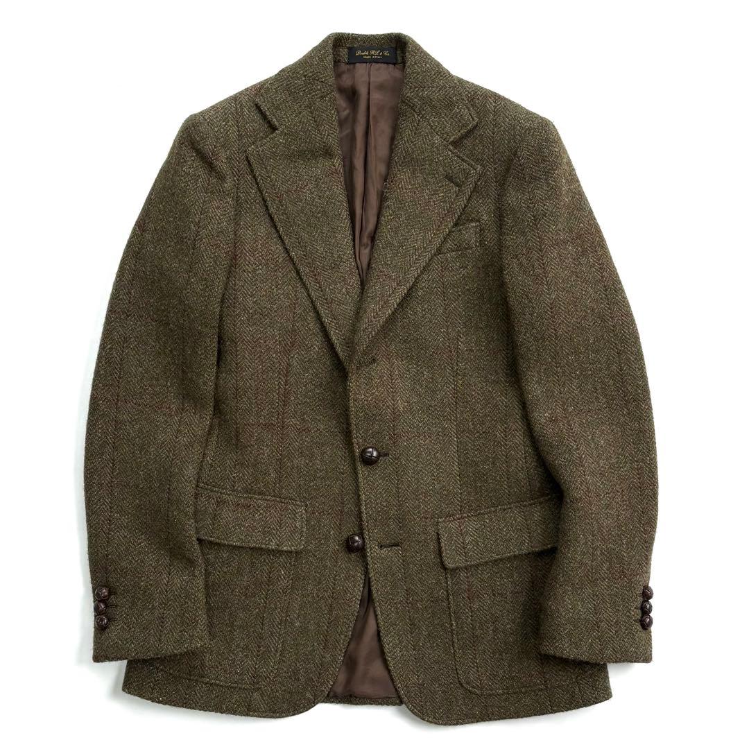 美品 RRL ツイードテーラードジャケット W32 ヘリンボーン イタリア製 POLO RALPH LAUREN（ポロ・ラルフローレン） ポロ ラルフローレン