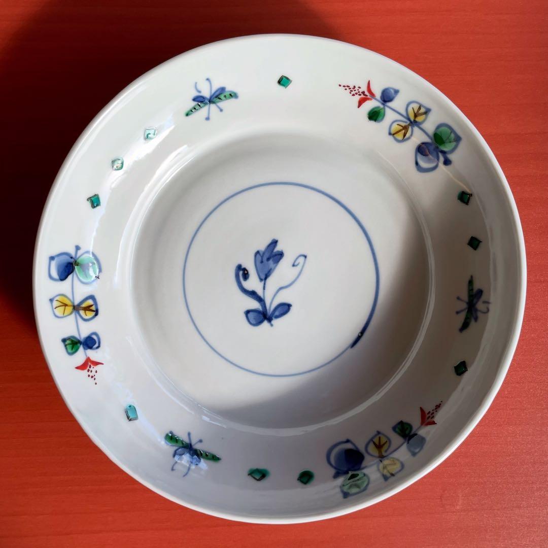 正木春蔵　色絵染付花蝶文　深皿 染付芙蓉手花蝶文向付・正木春蔵 : 和食器の愉しみ 工芸店ようび