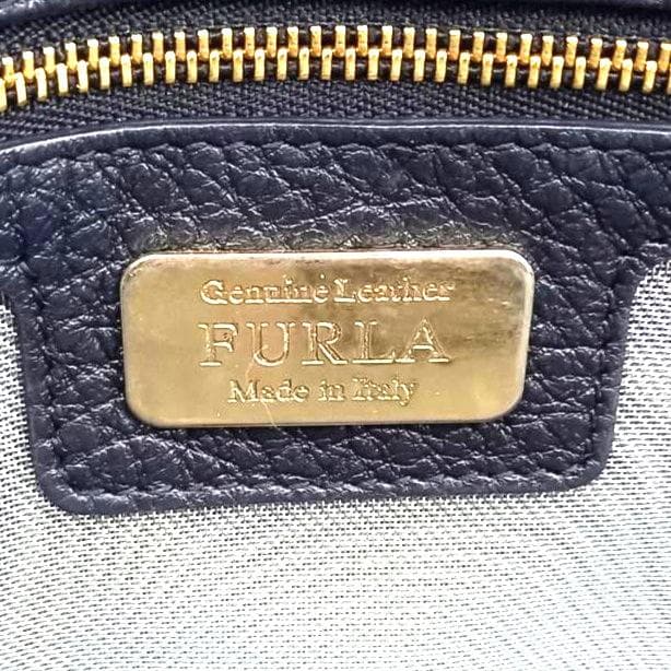 フルラ カレッジ トートバッグ A4収納 ブラック ユニセックス レザー