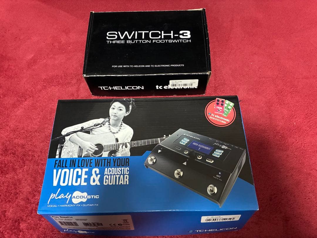 ギター TC Helicon play acoustic + SWITCH-3 TC Electronic Helicon Switch-3 Sturdy 3-Button Accessory Pedal