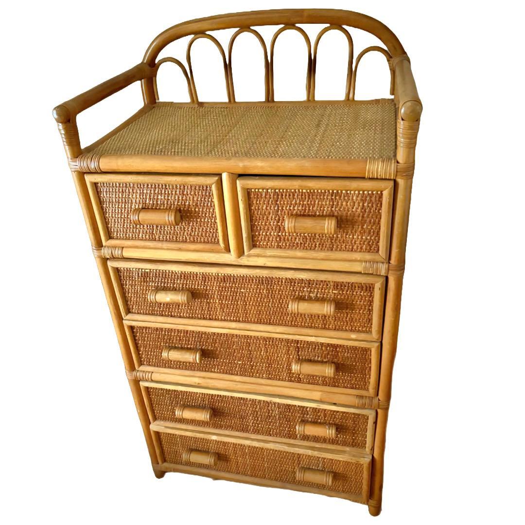 なこねひわ　籐　ラタン　5段　チェスト　箪笥 なこねひわ 籐 ラタン 5段 チェスト 箪笥 籐 チェスト 5段」の人気商品