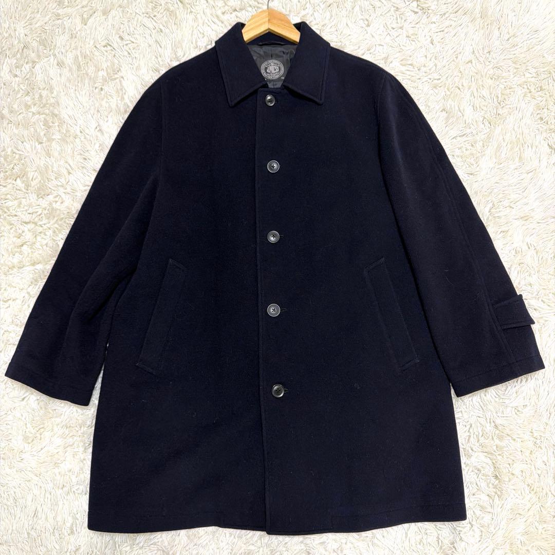 ジェイプレス　J.PRESS ステンカラーコート　ネイビー　L カシミヤ混 J.PRESS（J.プレス） カシミヤブレンド メンズステンカラーコート