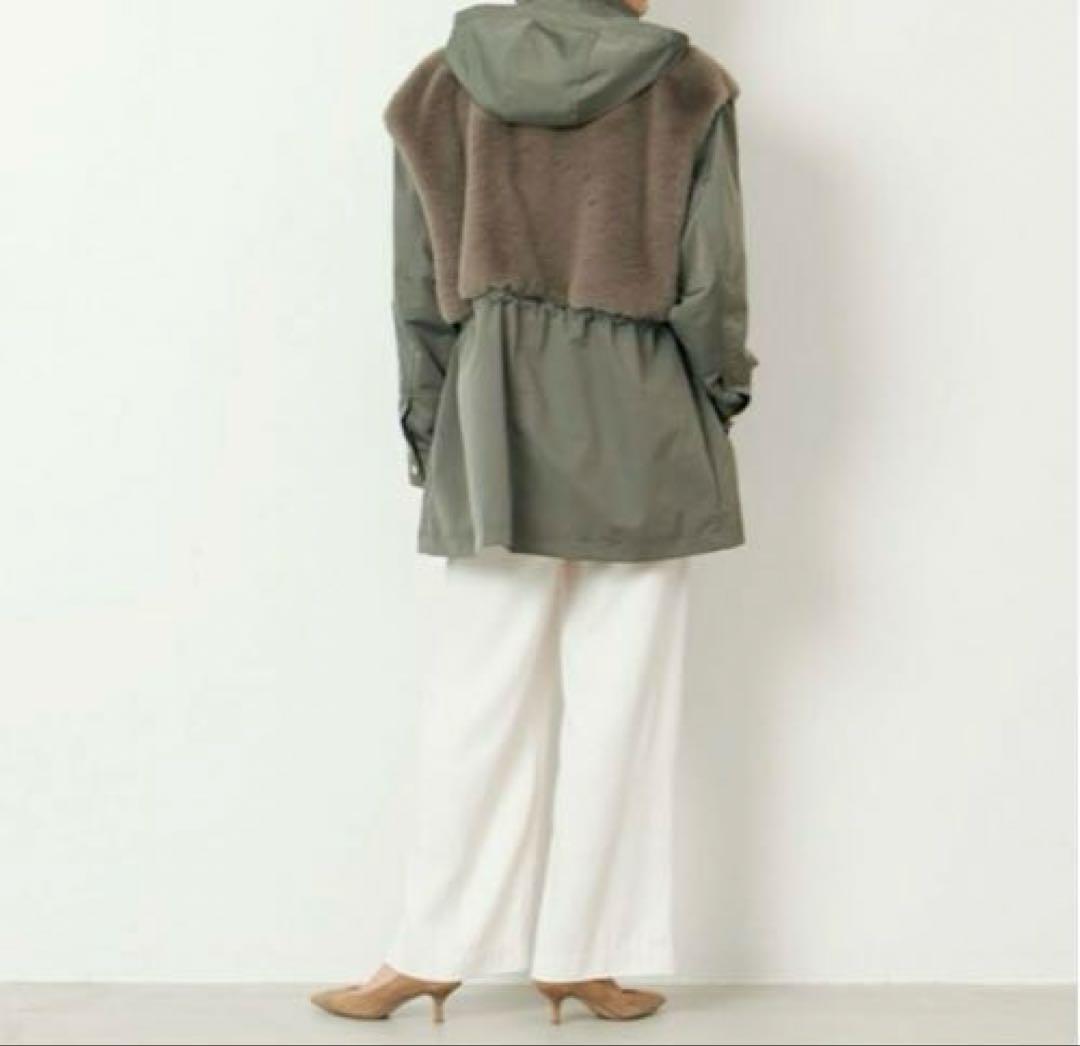 MICA&DEAL (マイカアンドディール) フーデットファードッキングコート