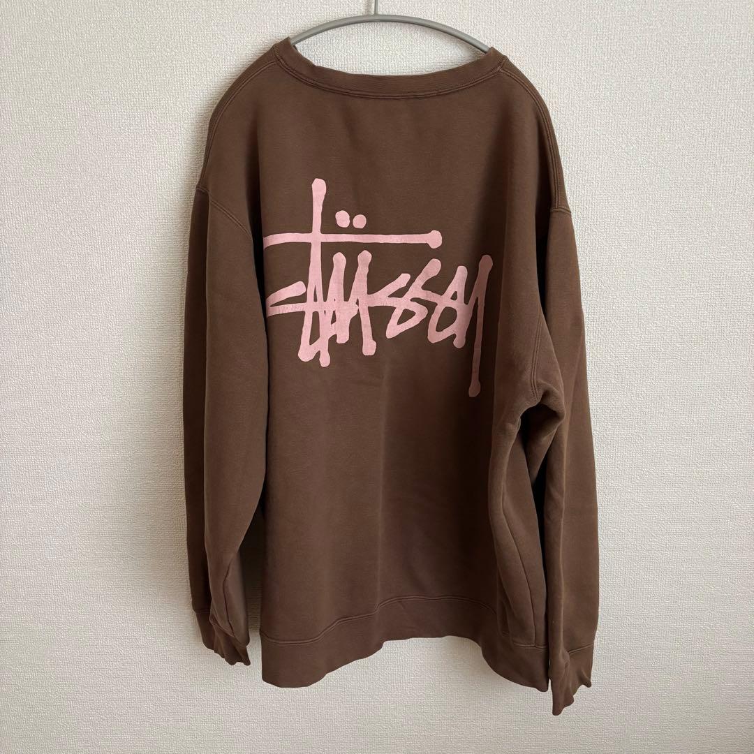 STUSSY ステューシー　スウェット　ブラウン　XL 中古・古着通販】stussy (ステューシー) ヴィンテージカレッジロゴ
