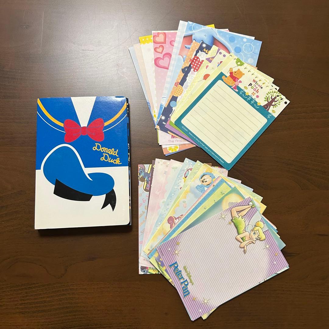 ドナルドダック メモ帳ブック /ディズニーメモ用紙 約40枚 詰合わせ