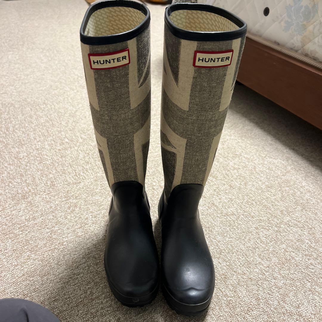 HUNTER オリジナル ユニオンジャック 長靴 HUNTER ハンター レインブーツ ユニオンジャック UK5 24cm｜Yahoo