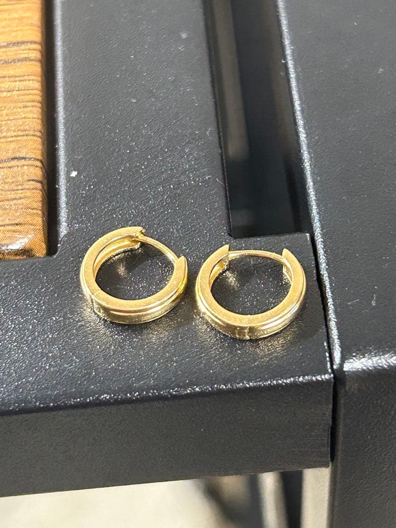 ゴールドフープピアス　k18 K18イエローゴールド フープピアス 25mm | 高品質 金・プラチナ