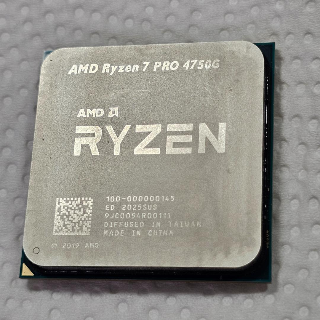 AMD Ryzen 7 PRO 4750G CPU 現状品 AMD の第 3世代 APU「Ryzen 7 PRO 4750G 」を入手したのでレビュー