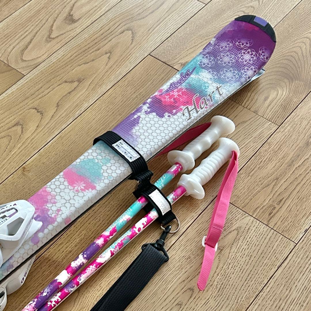 Hart女性用 スキー板145㎝ 紫白 小学校高学年・中学生 ジュニアスキー