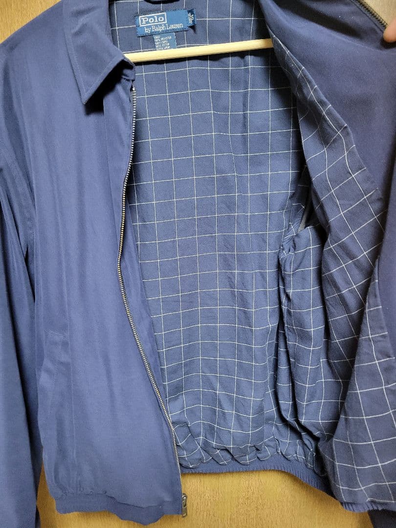 美品】ラルフローレン スイングトップ ネイビー S 色褪せなし チェック
