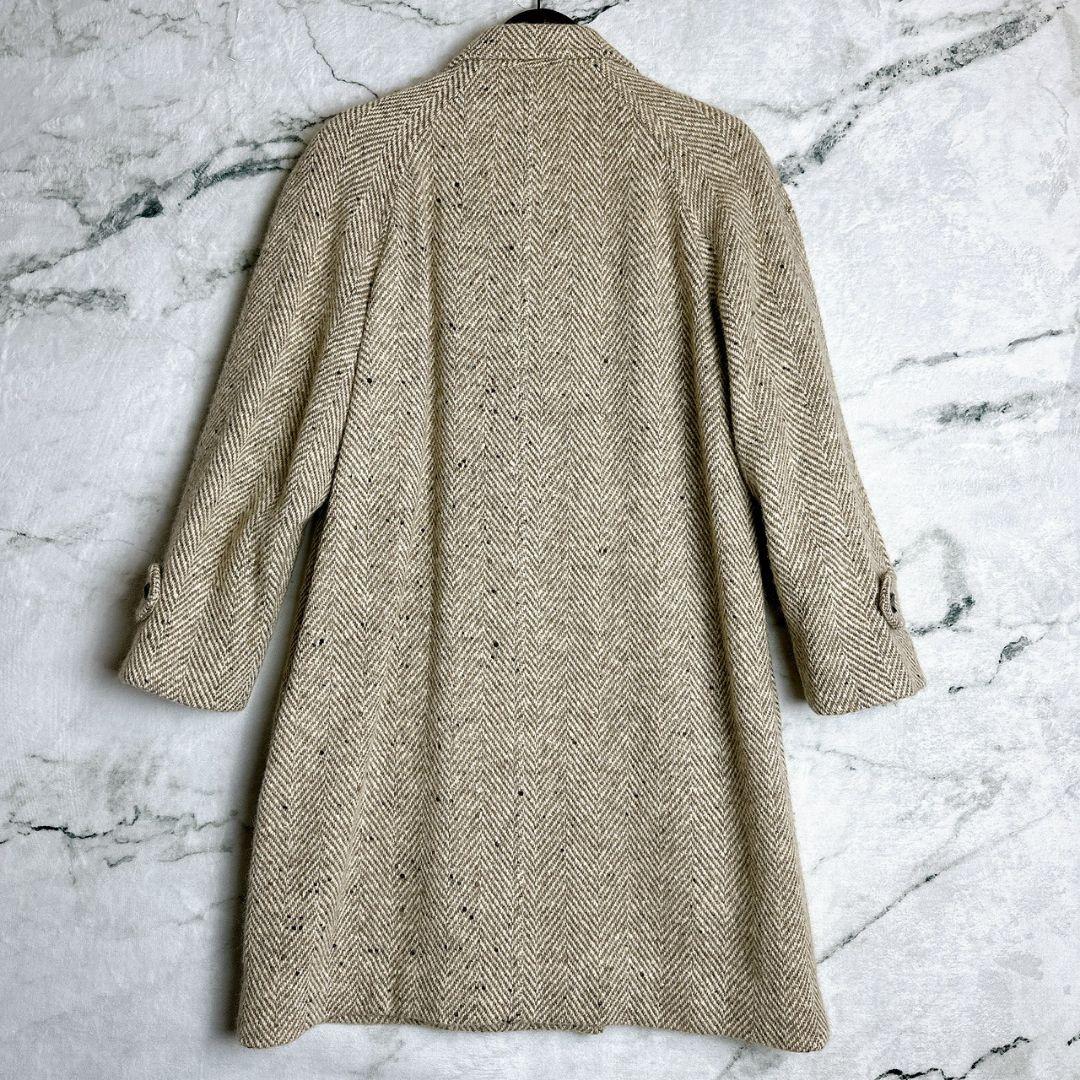 80s Burberrys' ヘリンボーン ダブルブレスト コート ベージュ - メルカリ