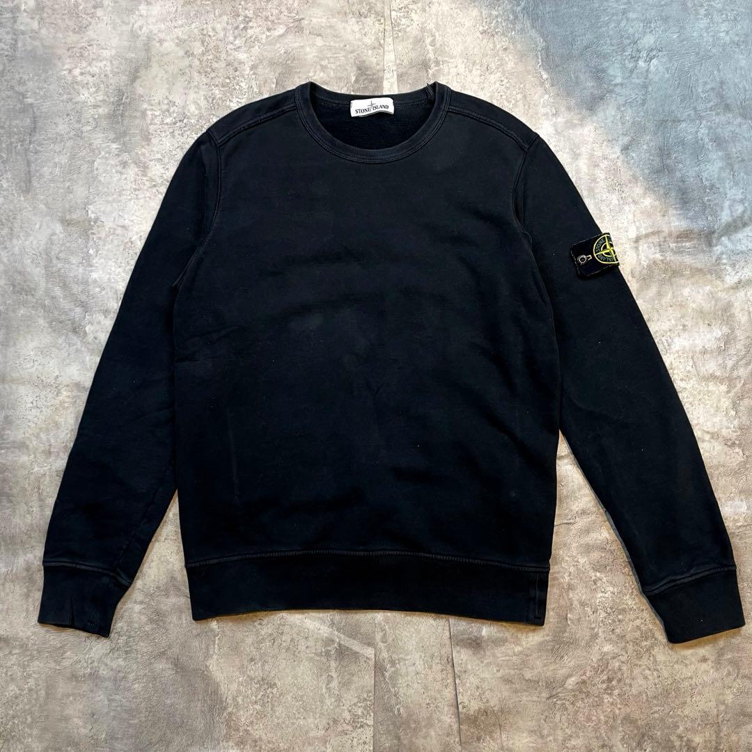 STONE  ストーンアイランド スウェット トレーナー ブラック STONE ISLAND（ストーン アイランド） トレーナー 811562420 メンズ