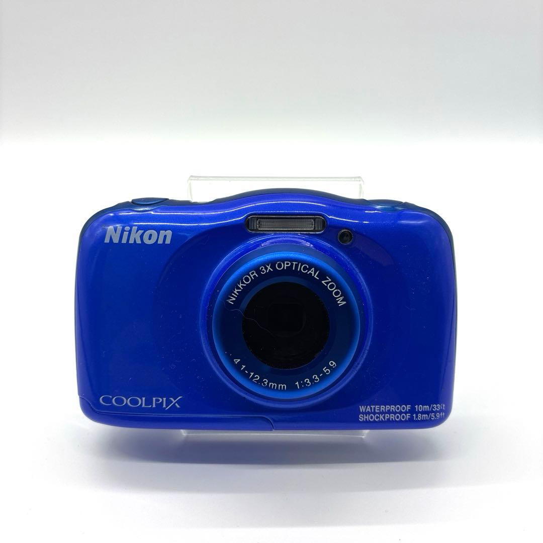 セール　美品　動作確認済　Nikon　ニコン　COOLPIX　W100　ブルー 楽天市場】【中古】Nikon デジタルカメラ COOLPIX W100 防水 W100BL