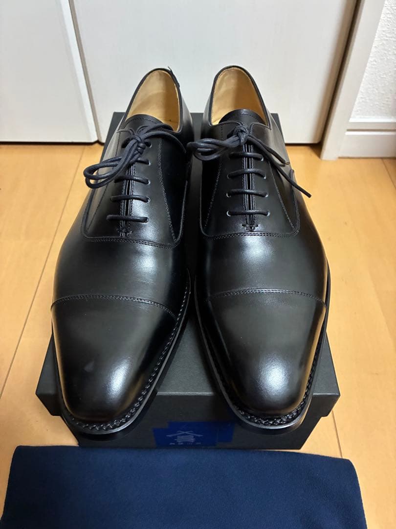 三陽山長 サンヨウヤマチョウ R309ラスト ストレートチップ ブラック