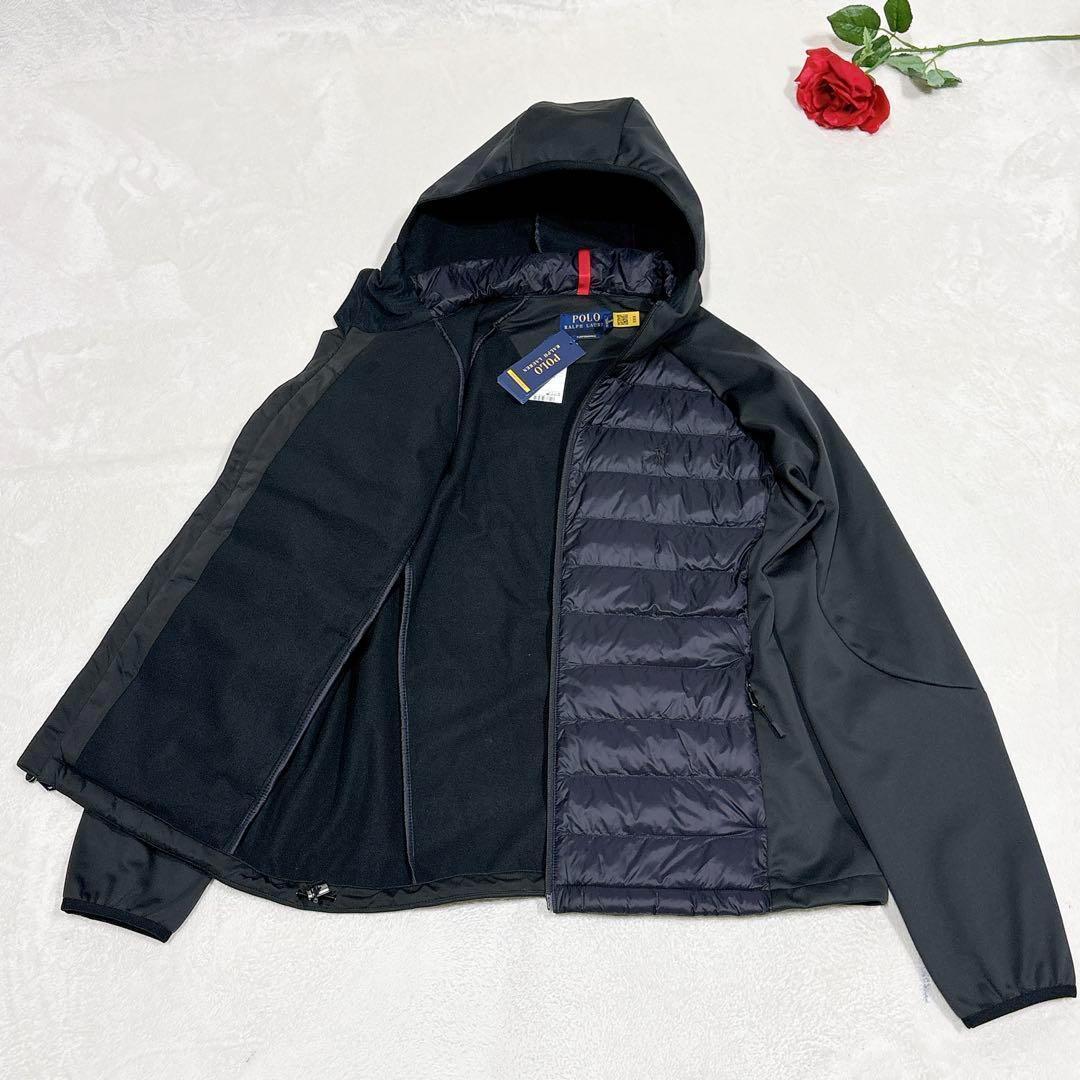 新品タグ付き✨　ポロラルフローレン　中綿ジャケット　ブルゾン　切り替え　黒　XL POLO RALPH LAUREN（ポロ・ラルフローレン） ブルゾン BEDFORD TWIL