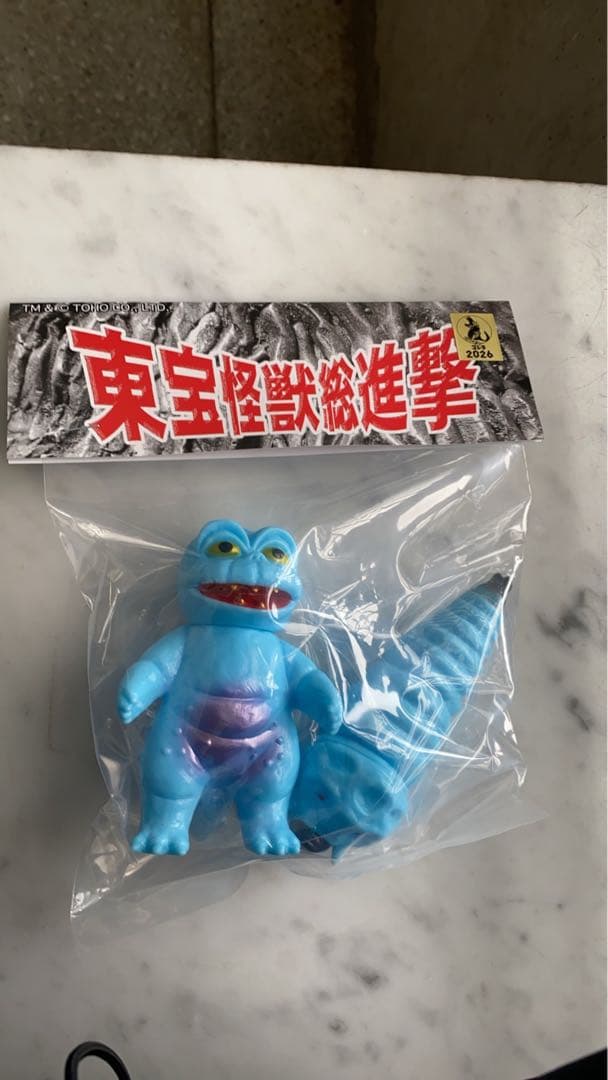 サンガッツ本舗　ミニラモスラ　（当日版権）WF2026 ワンフェス 明日はワンフェスでますー✋️ 版権モノのおしながきはこんな感じ。要