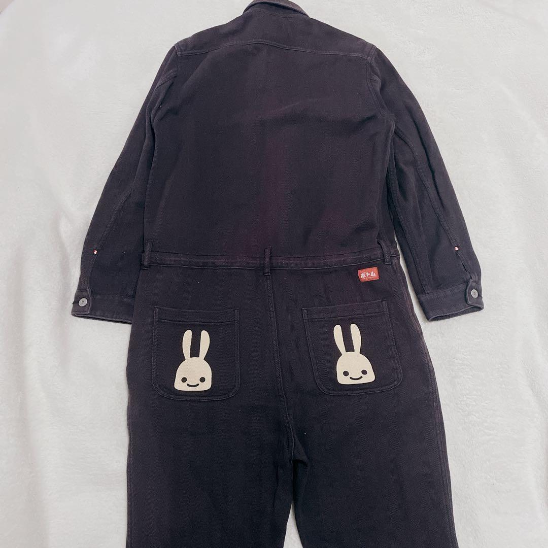 キューン　CUNE オールインワン　グレー　うさぎ　つなぎ　古着　ベリーボーン キューン CUNE オールインワン グレー うさぎ つなぎ 古着 ベリー
