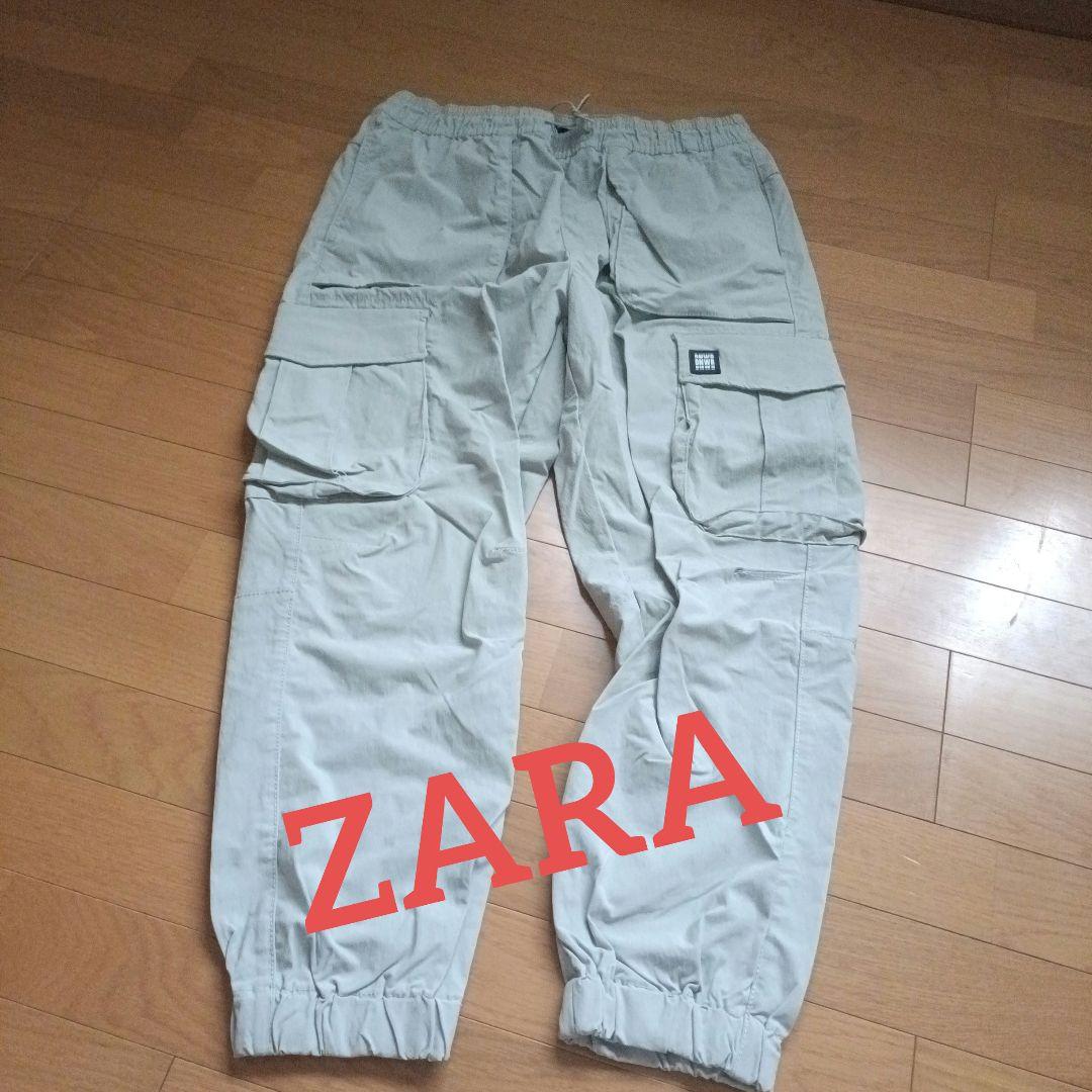 ZARA カーゴパンツ ライトグレー XL - メルカリ