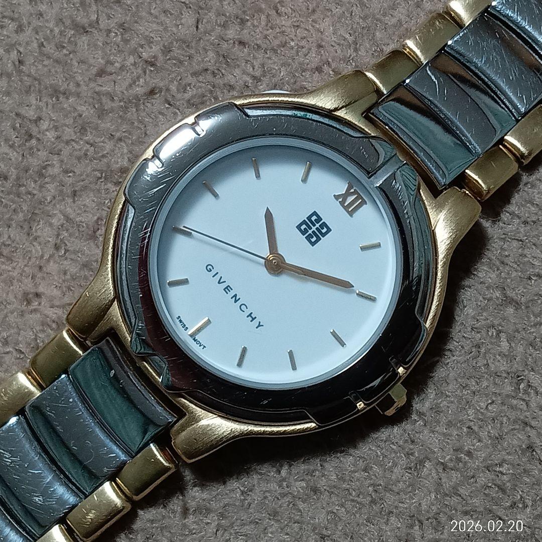 電池交換済 GIVENCHY 腕時計 クォーツ ゴールド ジバンシィ - メルカリ