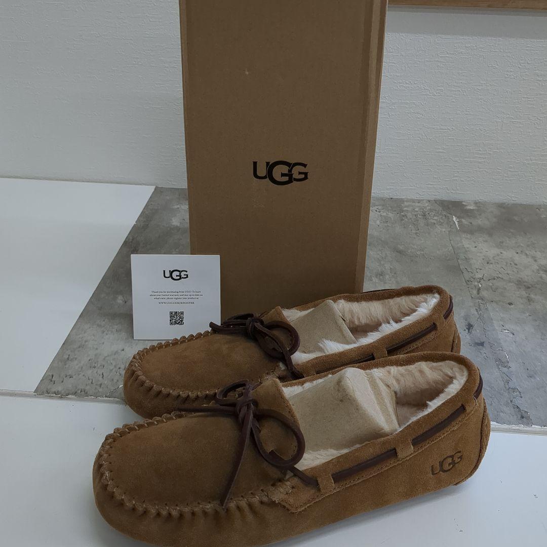 ●8/0121x17 UGG アグ スリッポン モカシン ダコタ ブラウン UGG Australia（アグオーストラリア） アグ モカシン レディース