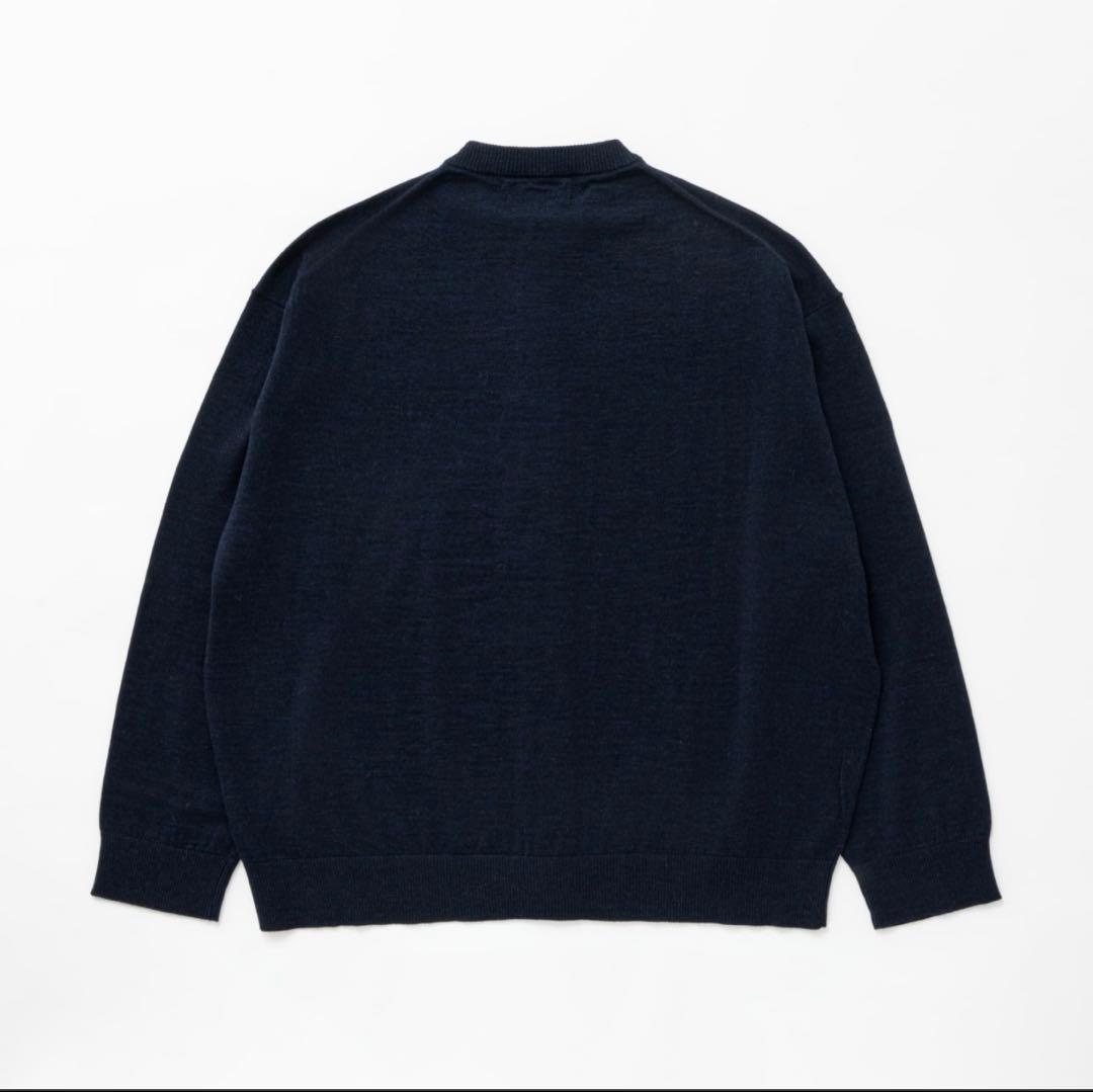 TTT_msw 25ss Crew neck cardigan（NAVY） - メルカリ