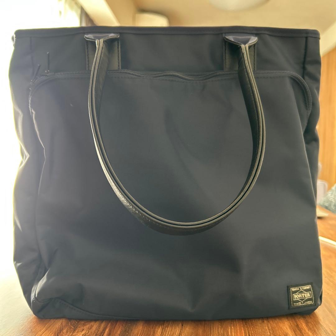 PORTER ナイロン製ネイビートートバッグ 楽天市場】ポーター クリーム トートバッグ 549-06547 10 クロ PORTER