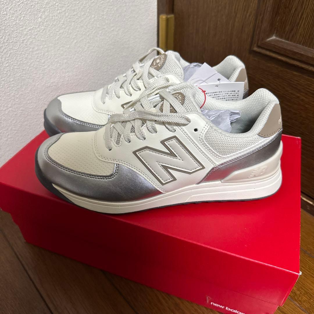 K0592S新品ニューバランスゴルフ WGS574ゴルフシューズ 23.5cm