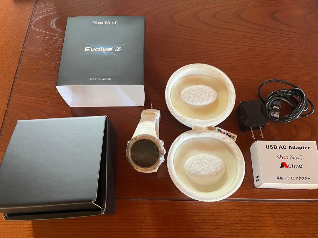 U　GPSナビウォッチ　Shot Navi Evolve α 白 U GPSナビウォッチ Shot Navi Evolve α 白 U GPSナビウォッチ Shot