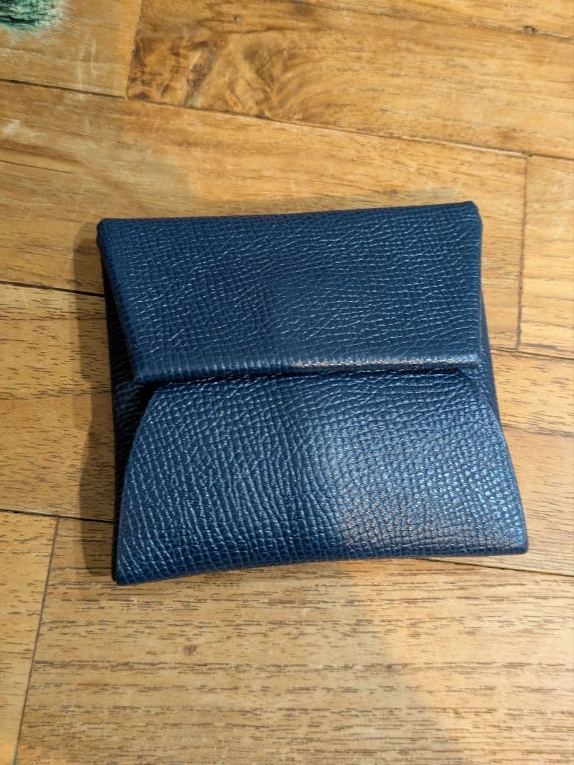 エルメス HERMES ケース 小銭入れ ネイビー HERMES（エルメス） （未使用 展示品）エルメス カルヴィ デュオ