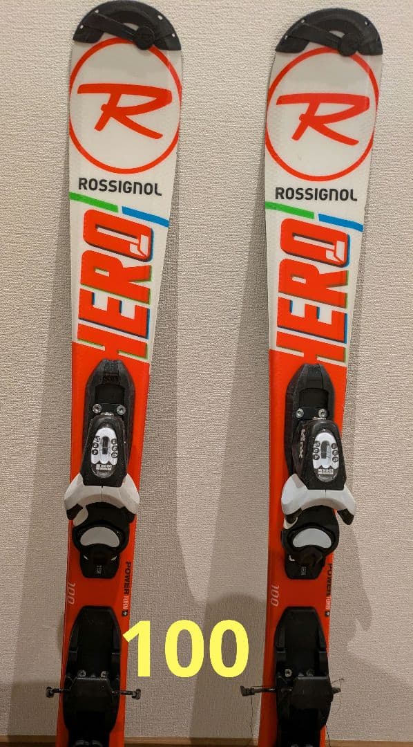 ロシニョール ROSSIGNOL HERO スキー 100㌢　ポール付き ROSSIGNOL（ロシニョール） スキー板 / JR キッズ ジュニア＜2024